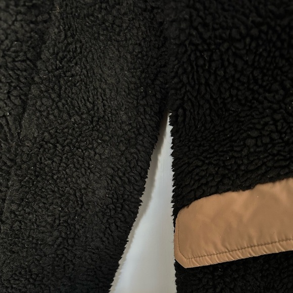 GANNI two tone wool long Sherpa Teddy coat Sz 34 Small S - Picture 6 of 14